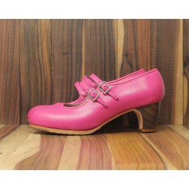 Manuela 39 AA Leather Fucsia Clásico 5 Visto