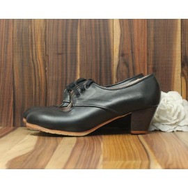 Carmela 38,5 A+PR Piel Negro Cubano 5 Visto (Filis Beige)