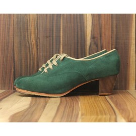 Chapín Mujer 40,5 A Suede Verde Cubano 5 Visto R. Crema