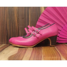 Manuela 38 AA+PR Leather Fucsia Clásico 5 Visto R. Navy