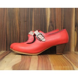 Lola 38,5 A+PR Leather Coral Cubano 5 Visto Correas Fantasía Hawaiana