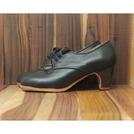 Carmela 35 AA+PR Piel Negro Clásico 5 Visto (Filis Beige)