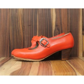 Lola 39,5 A Piel Naranja Vivo Cubano 5 Visto