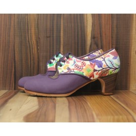 Carmela 38 A Nobuck Morado Clásico 5 Visto Atrás Fantasía Alegre