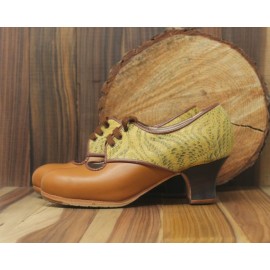 Carmela 35 A Leather Camel Carrete 5 Visto Atrás Charlot Ocre