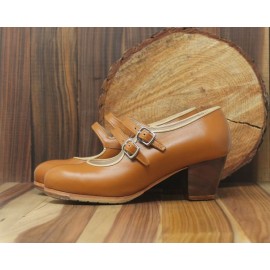Manuela 34 A Piel Camel Cubano 5 Visto R. Beige