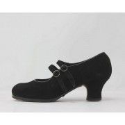 Manuela 35 AA Suede Negro Carrete 5 Forrado