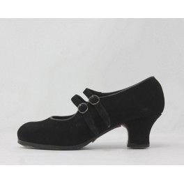 Manuela 35.5 A Suede Negro Carrete 5 Forrado