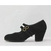 Manuela 35 AA Suede Negro Cubano 6 Forrado