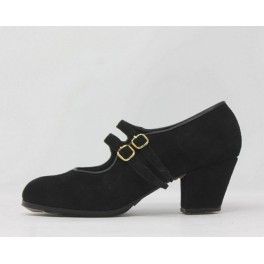 Manuela 35 AA Suede Negro Cubano 6 Forrado