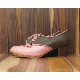 Carmela 38 A Leather Rosita Cubano 5 Visto Atrás Piel Marrón Rugoso