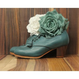 Carmela 35 AA Leather Verde Marino Cubano 5 Visto