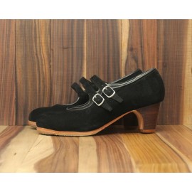 Manuela 35 A+PR Ante Negro Clásico 5 Visto (Filis Beige)