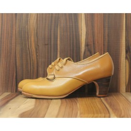 Carmela 40,5 AA Leather Mostaza Clásico 5 Visto Atrás Piel Rugosa