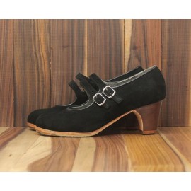 Manuela 35 A Ante Negro Clásico 5 Visto (Filis Beige)