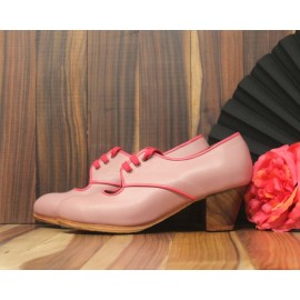 Carmela 36 AA Leather Bailarina Cubano 5 Visto R. Chicle