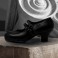 Manuela 39,5 AA Leather Negro Carrete 5 Forrado