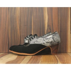 Carmela 37 A+PR Suede Negro Clásico 5 Visto Atrás Fantasía Serpiente