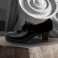 Carmela 34,5 A+PR Leather Negro Carrete 5 Visto Atrás Suede Negro