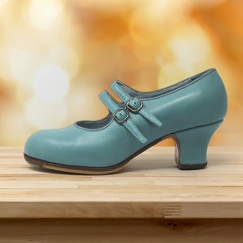 Manuela 36,5 AA Leather Turquesa Carrete 5 Forrado