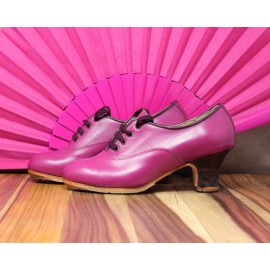 Chapín Mujer 35 A+PR Leather Magenta Carrete 5 Visto R. Vino