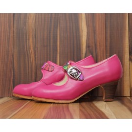  Lola 37,5 AA Leather Fucsia Clásico 5 Visto Correas Mariposas