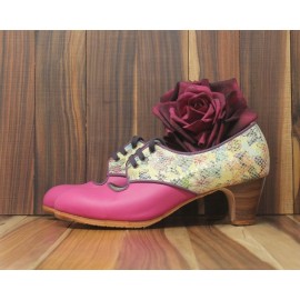Carmela 40 A+PR Leather Fucsia Clásico 5 Visto Atrás Fantasía Mosaico R. Nazareno