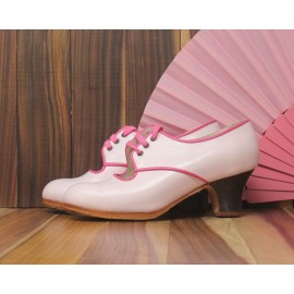 Carmela 35 A Leather Rosa Pastel Carrete 5 Visto R. Fucsia