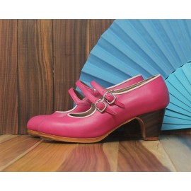 Manuela 35,5 A Leather Fucsia Clásico 5 Visto R. Rosa Palo
