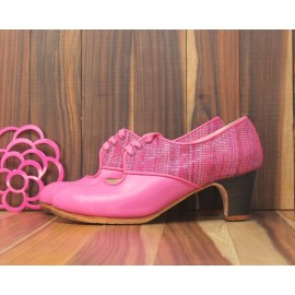 Carmela 38,5 A+PR Leather Chicle Clásico 5 Visto Atrás Urdimbre Fucsia