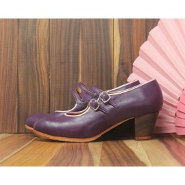 Manuela 38 AA Leather Púrpura Clásico 5 Visto R. Rosa Pálido