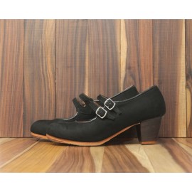 Manuela 35 A+PR Nubuck Negro Cubano 5 Visto (Filis Beige)
