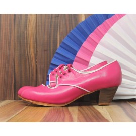 Carmela 41,5 A Leather Fucsia Cubano 5 Visto R. Rosa Pálido
