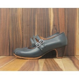 Manuela 36 A+PR Leather Navy Clásico 5 Visto