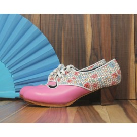 Carmela 39 AA+PR Leather Chicle Cubano 5 Visto Atrás Mosaico R. Blanco