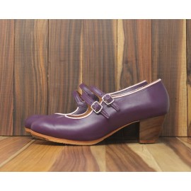 Manuela 38 A+PR Leather Púrpura Cubano 5 Visto R. Rosa Palo