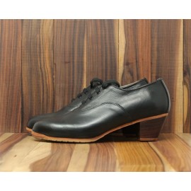 Chapín Hombre 44,5 A Leather Negro Cubano 5 Visto (Filis Beige)