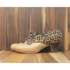 Carmela 38 A Leather Maquillaje Carrate 5 Visto Atrás Animal Print R. Negro