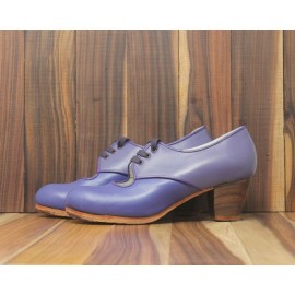 Carmela 36,5 AA Leather Azul Marino Cubano 5 Visto Atrás Leather Zafiro