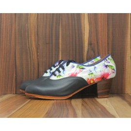 Chapín Mujer 38 A+PR Leather Navy Cubano 5 Visto Atrás Charol Primavera