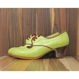 Carmela 38,5 A+PR Leather Pistacho Carrete 5 Visto R. Arcilla