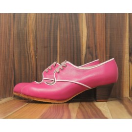Carmela 40 AA Piel Fucsia Cubano 5 Visto R. Rosa Pálido