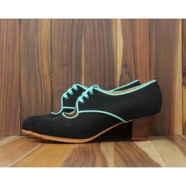 Carmela 39 AA Nubuck Negro Cubano 5 Visto R. Aguamarina