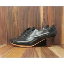 Chapín Mujer 36,5 A+PR Piel Negro Cubano 5 Visto (Filis Beige)