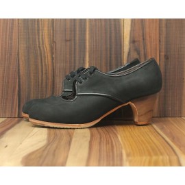 Carmela 38,5 A+PR Nobuck Negro Clásico 5 Visto (Filis Beige)