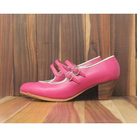 Manuela 36,5 A Piel Fucsia Cubano 5 Visto R. Blanco