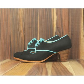 Carmela 35 A+PR Nobuck Negro Clásico 5 Visto R. Celeste