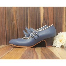 Manuela 36 AA+PR Leather Zafiro Carrete 5 Visto R. Blanco Roto