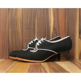 Carmela 39 A Nubuck Negro Cubano 5 Visto R. Amatista