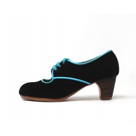 Carmela 36,5 AA Suede Negro Clásico 5 Visto R. Celeste